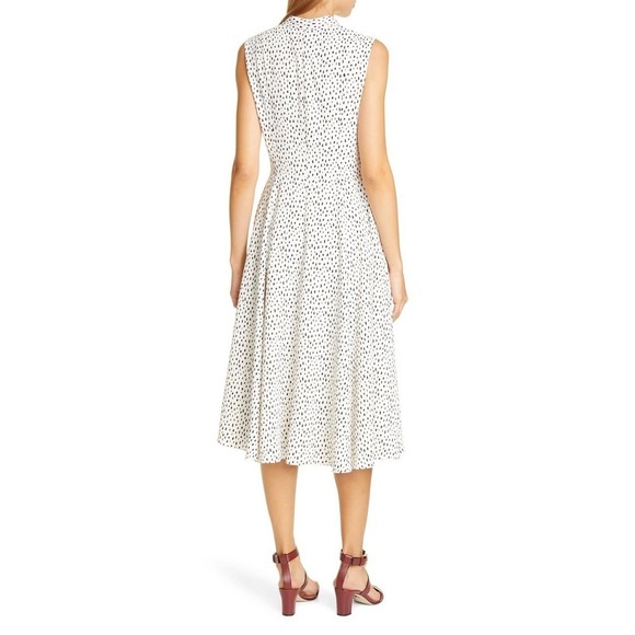 Adam Lippes Sleeveless Dress in Printed Crepe - Picture 7 of 8